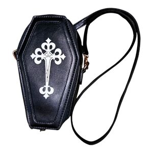 Black Coffin Crossbody Bag